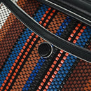 TOD’S Double T Hand Bag Leather 2way Silver Black FP2833 Auth am10504V-14