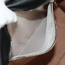 TOD’S Double T Hand Bag Leather 2way Silver Black FP2833 Auth am10504V-24