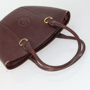 PRADA Cartier Gucci Bag Patent leather 3 Set Black Brown Bordeaux Auth am10507-5