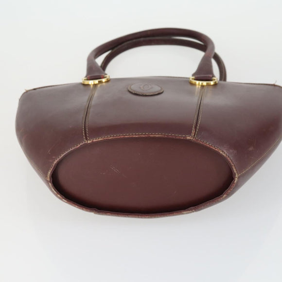 PRADA Cartier Gucci Bag Patent leather 3 Set Black Brown Bordeaux Auth am10507