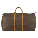 LOUIS VUITTON Monogram Keepall 60 Boston Bag Vintage M41422 LV Auth am10509-13