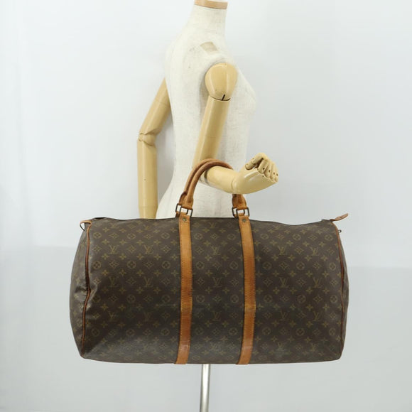 LOUIS VUITTON Monogram Keepall 60 Boston Bag Vintage M41422 LV Auth am10509