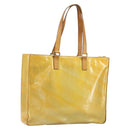 LOUIS VUITTON Monogram Vernis Columbus Tote Bag Lime Yellow M91047 Auth am10510-1
