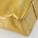 LOUIS VUITTON Monogram Vernis Columbus Tote Bag Lime Yellow M91047 Auth am10510-15