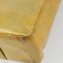 LOUIS VUITTON Monogram Vernis Columbus Tote Bag Lime Yellow M91047 Auth am10510-16