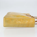 LOUIS VUITTON Monogram Vernis Columbus Tote Bag Lime Yellow M91047 Auth am10510-3