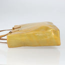 LOUIS VUITTON Monogram Vernis Columbus Tote Bag Lime Yellow M91047 Auth am10510-4