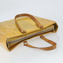 LOUIS VUITTON Monogram Vernis Columbus Tote Bag Lime Yellow M91047 Auth am10510-6
