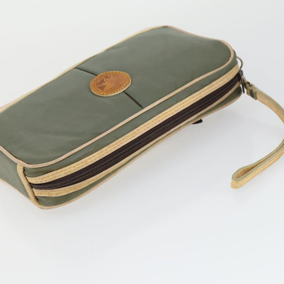 HUNTING WORLD Gucci Dunhill Bag PVC Leather 3 Set Green Gray black Auth am10513