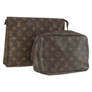 LOUIS VUITTON Monogram Clutch Bag 2 Set LV Auth am10514-1
