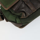 PRADA Shoulder Bag Nylon Khaki Silver Auth am10515-14