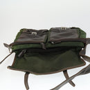 PRADA Shoulder Bag Nylon Khaki Silver Auth am10515-19