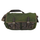 PRADA Shoulder Bag Nylon Khaki Silver Auth am10515-13