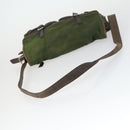 PRADA Shoulder Bag Nylon Khaki Silver Auth am10515-7