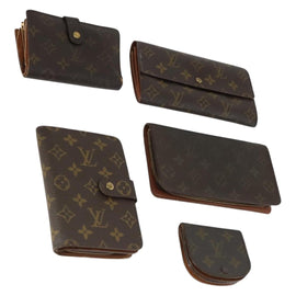 LOUIS VUITTON Monogram Wallet 5 Set LV Auth am10516
