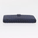 BOTTEGA VENETA INTRECCIATO Long Wallet Leather Blue Auth am10518-6