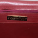 CARTIER Must Line Shoulder Bag Leather Bordeaux Gold Auth am10523-10
