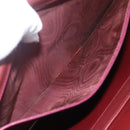 CARTIER Must Line Shoulder Bag Leather Bordeaux Gold Auth am10523-12