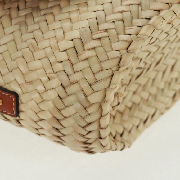 Chloe Mercy Shoulder Bag Raffia Beige Brown Auth am10525V