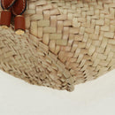 Chloe Mercy Shoulder Bag Raffia Beige Brown Auth am10525V-12
