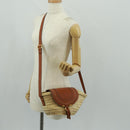 Chloe Mercy Shoulder Bag Raffia Beige Brown Auth am10525V-22