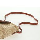 Chloe Mercy Shoulder Bag Raffia Beige Brown Auth am10525V-9