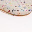 LOUIS VUITTON Monogram Multicolor Pochette GM Pouch White M60027 Auth am10526-16