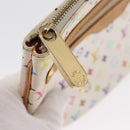 LOUIS VUITTON Monogram Multicolor Pochette GM Pouch White M60027 Auth am10526-9