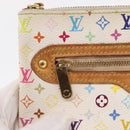 LOUIS VUITTON Monogram Multicolor Pochette GM Pouch White M60027 Auth am10526-17