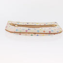 LOUIS VUITTON Monogram Multicolor Pochette GM Pouch White M60027 Auth am10526-6