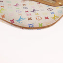 LOUIS VUITTON Monogram Multicolor Pochette GM Pouch White M60027 Auth am10526-14