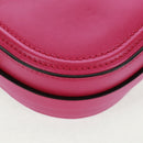 VALENTINO V Logo Walk Schultertasche Leder Rosa Gold Auth am10527V-9