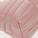 BURBERRY BT Quilted Chain Shoulder Bag Leather Pink Gold Auth am10528V-9