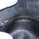CHANEL Matelasse Waist bag Lamb Skin Black Gold CC Auth am10530-21