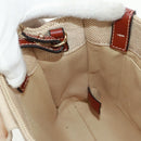 Chloe Woody Hand Bag Canvas 2way Beige Gold Auth am10533V-21