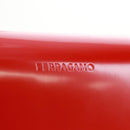 Salvatore Ferragamo Gancini Shoulder Pouch Bag Patent Red Silver Auth am10534M-18