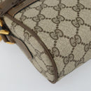 GUCCI GG Supreme Web Sherry Line Shoulder Bag PVC Beige 68 02 004 Auth am10537-11