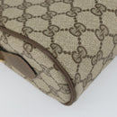GUCCI GG Supreme Web Sherry Line Shoulder Bag PVC Beige 68 02 004 Auth am10537-13