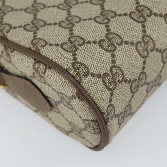 GUCCI GG Supreme Web Sherry Line Shoulder Bag PVC Beige 68 02 004 Auth am10537