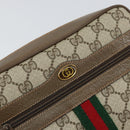 GUCCI GG Supreme Web Sherry Line Shoulder Bag PVC Beige 68 02 004 Auth am10537-14