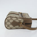 GUCCI GG Supreme Web Sherry Line Shoulder Bag PVC Beige 68 02 004 Auth am10537-4