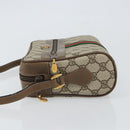 GUCCI GG Supreme Web Sherry Line Shoulder Bag PVC Beige 68 02 004 Auth am10537-5