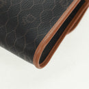 Christian Dior Honeycomb Canvas Chain Shoulder Bag Black Gold Auth am10539V-16