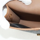 Christian Dior Honeycomb Canvas Chain Shoulder Bag Black Gold Auth am10539V-20