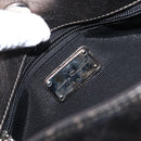 Salvatore Ferragamo Gancini Shoulder Bag Leather Silver Auth am10540-17