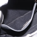 Salvatore Ferragamo Gancini Shoulder Bag Leather Silver Auth am10540-11