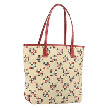 BURBERRY Blue Label Tote Bag Canvas Ivory Silver Auth am10541