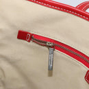 BURBERRY Blue Label Tote Bag Canvas Ivory Silver Auth am10541-18