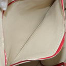 BURBERRY Blue Label Tote Bag Canvas Ivory Silver Auth am10541-19