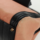 Chloe Alice Hand Bag Leather 2way Beige Black gold Auth am10542V-15